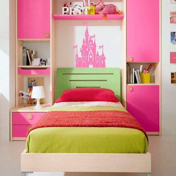 Voorbeeld van de muur stickers: Chteau Princesse